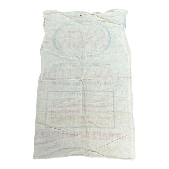 Vintage Sack Old Style Brand Fancy Feeds Spring Chicks & Hens Feed Bag EUC - Picture 3 of 3